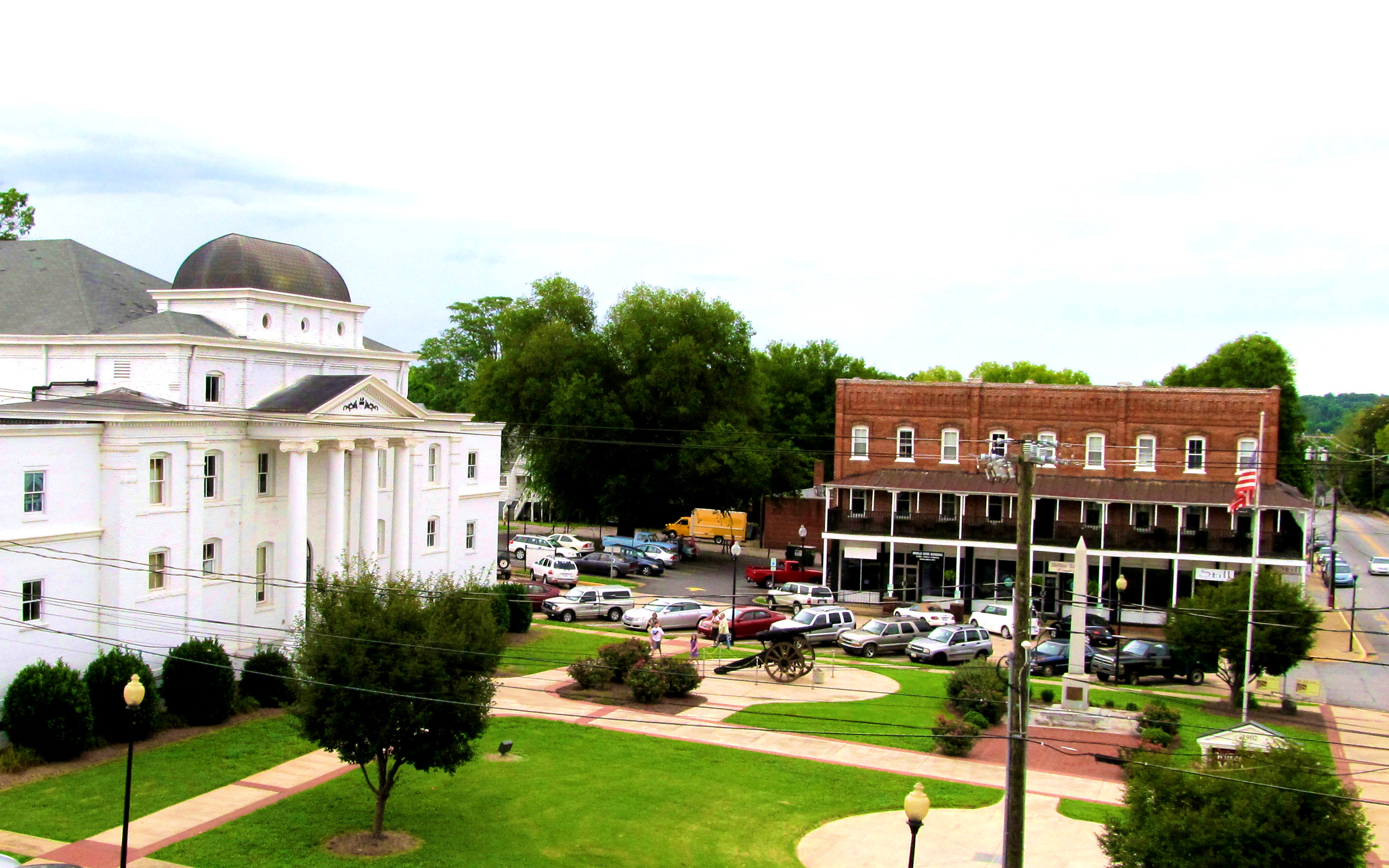 Aerial Shot of Downtown Wilkesboro