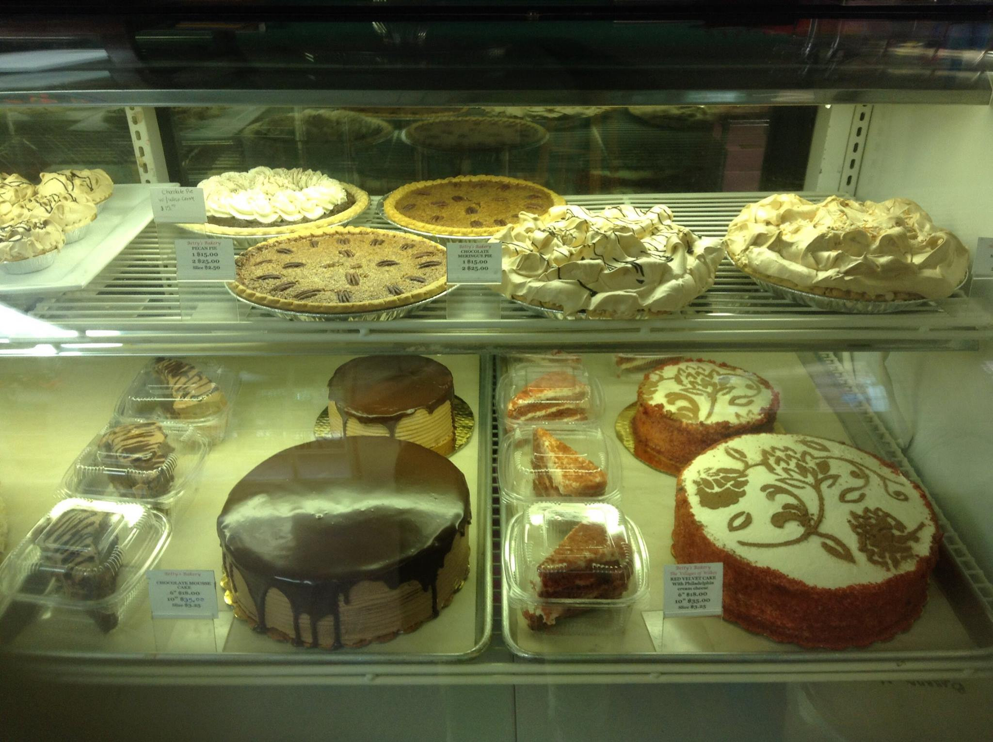 Betty's Bakery Display Case