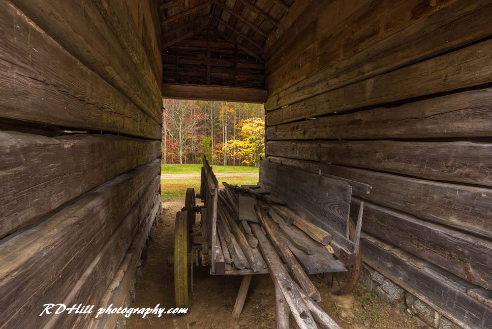 Fall Shot Thru Barn 1