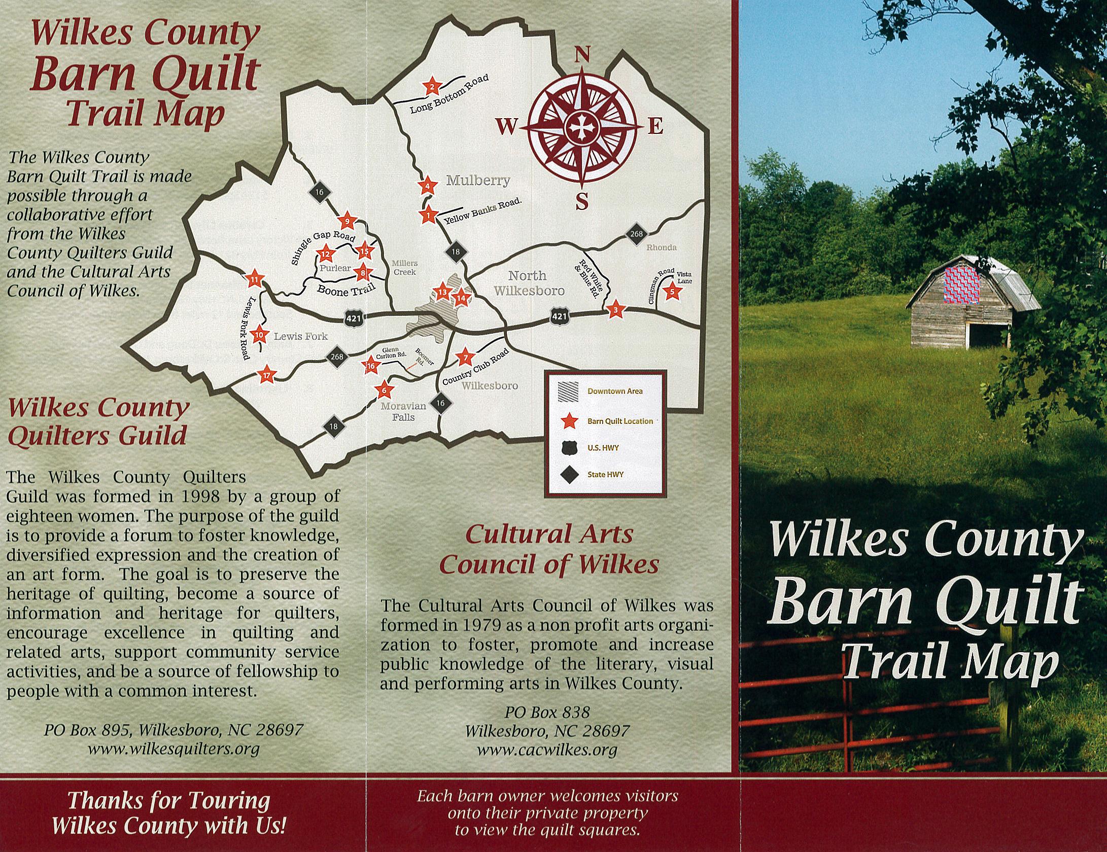 Barn QUilt Trail Brochure Front