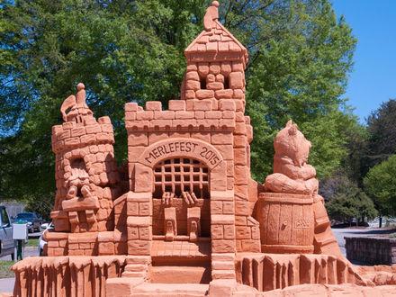 MerleFest Sand Sculpture