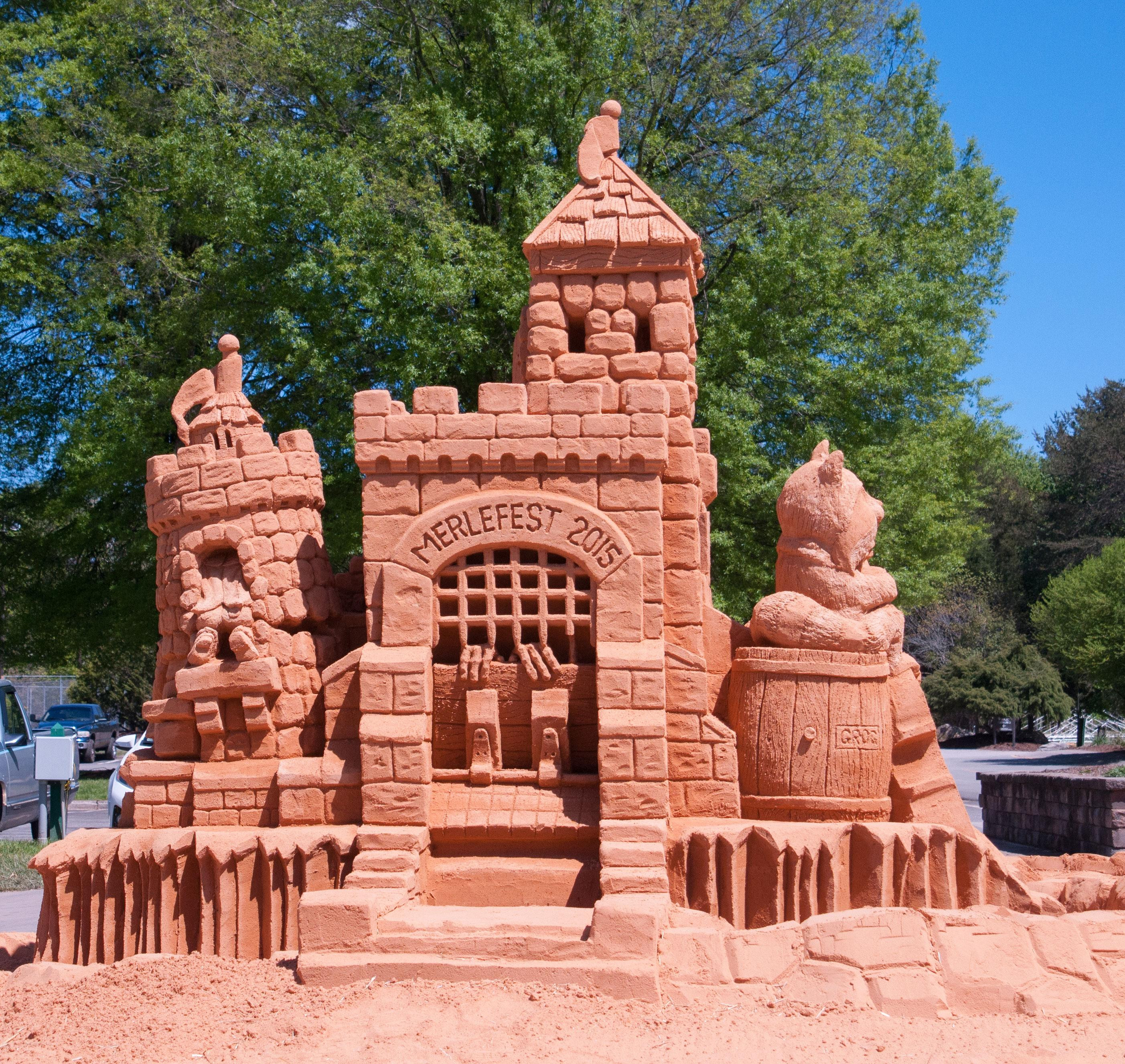 MerleFest Sand Sculpture