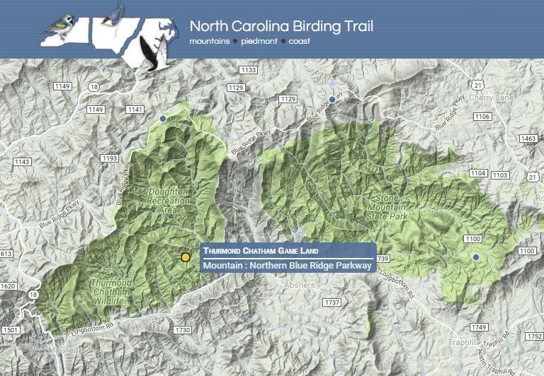 NC Birding Trail Site: Thurmond Chatham