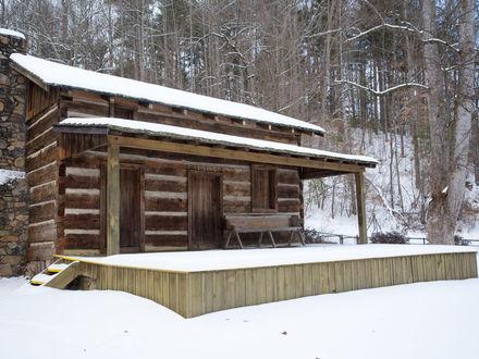 Cabin Stage in the Winter