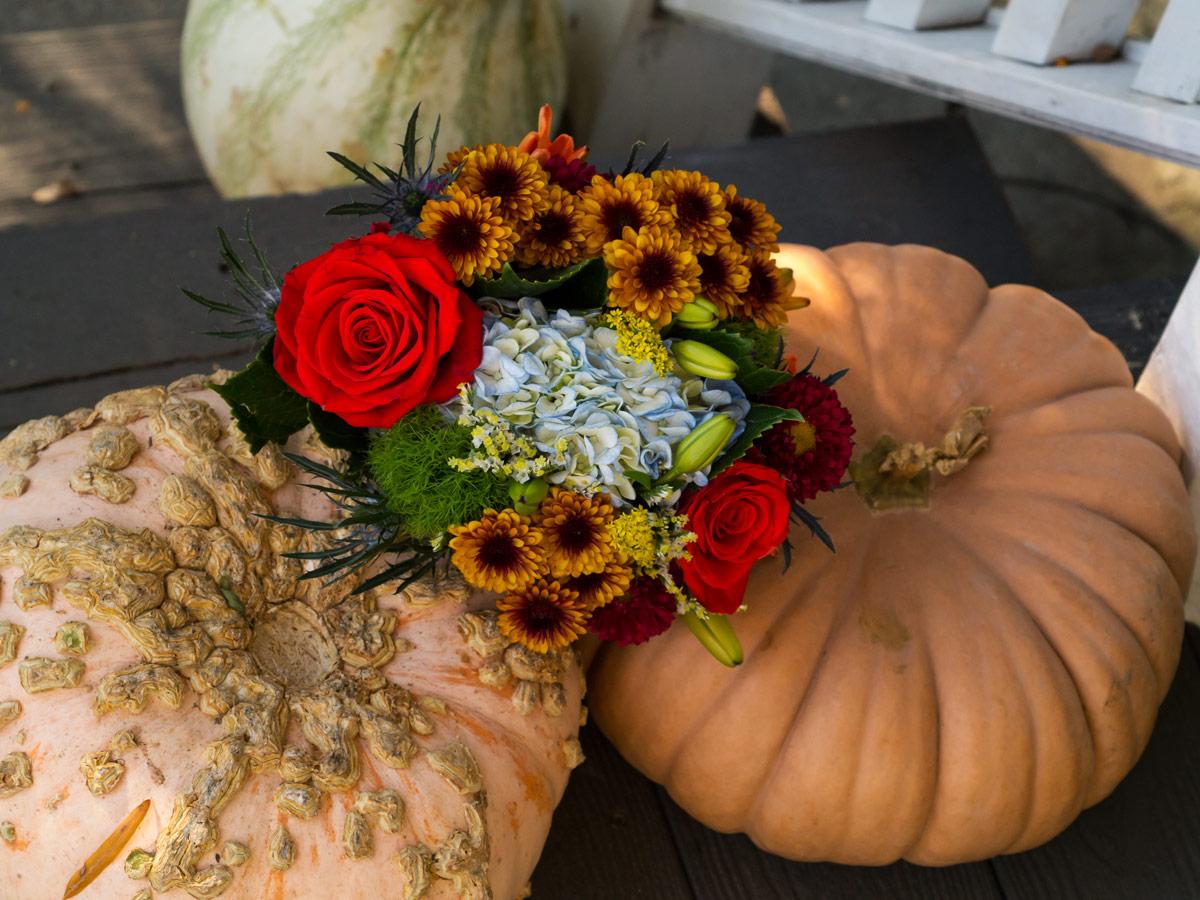 Wedding Bouquet With Pumpkins