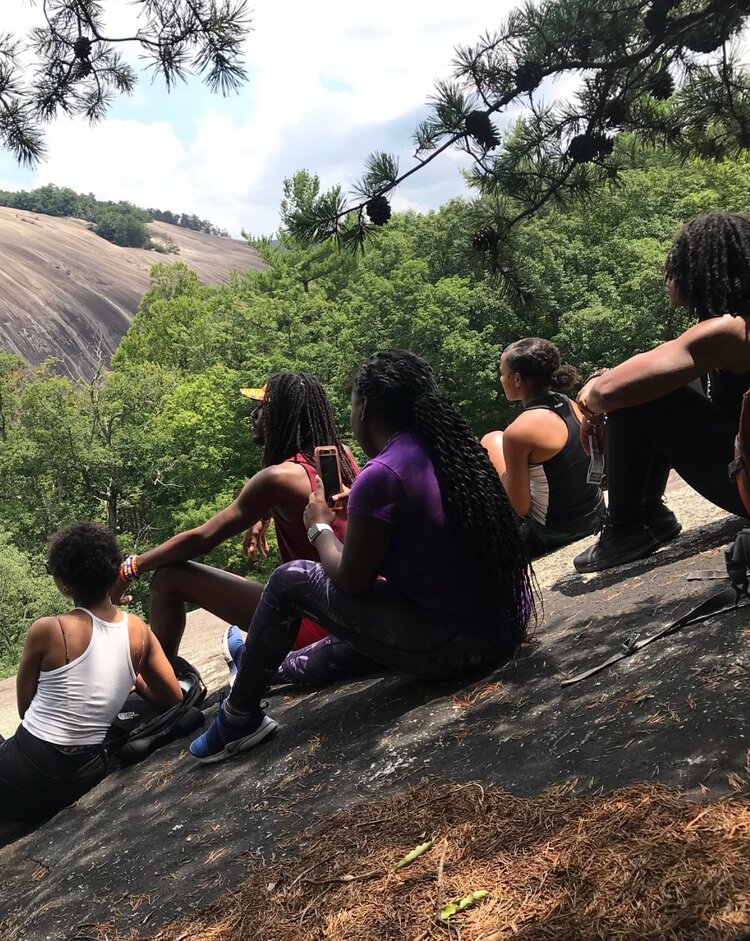 Issa Vibe crew Hanging out at Stone Mountain